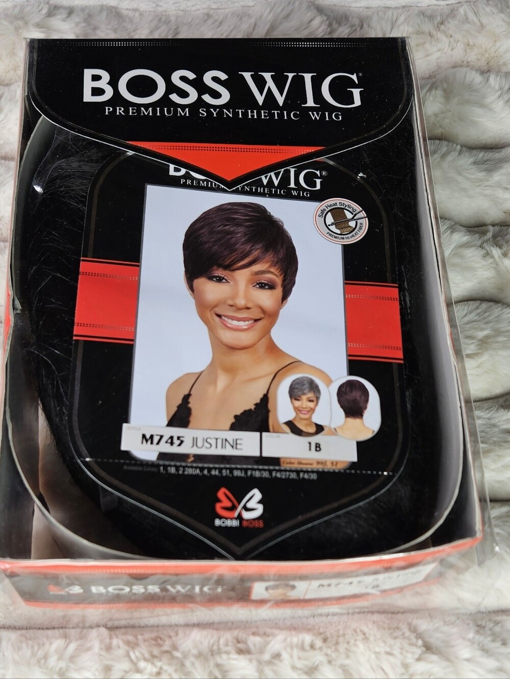 NWT Bobbi Boss M745 Justine Pixie Wig 1B Off Black